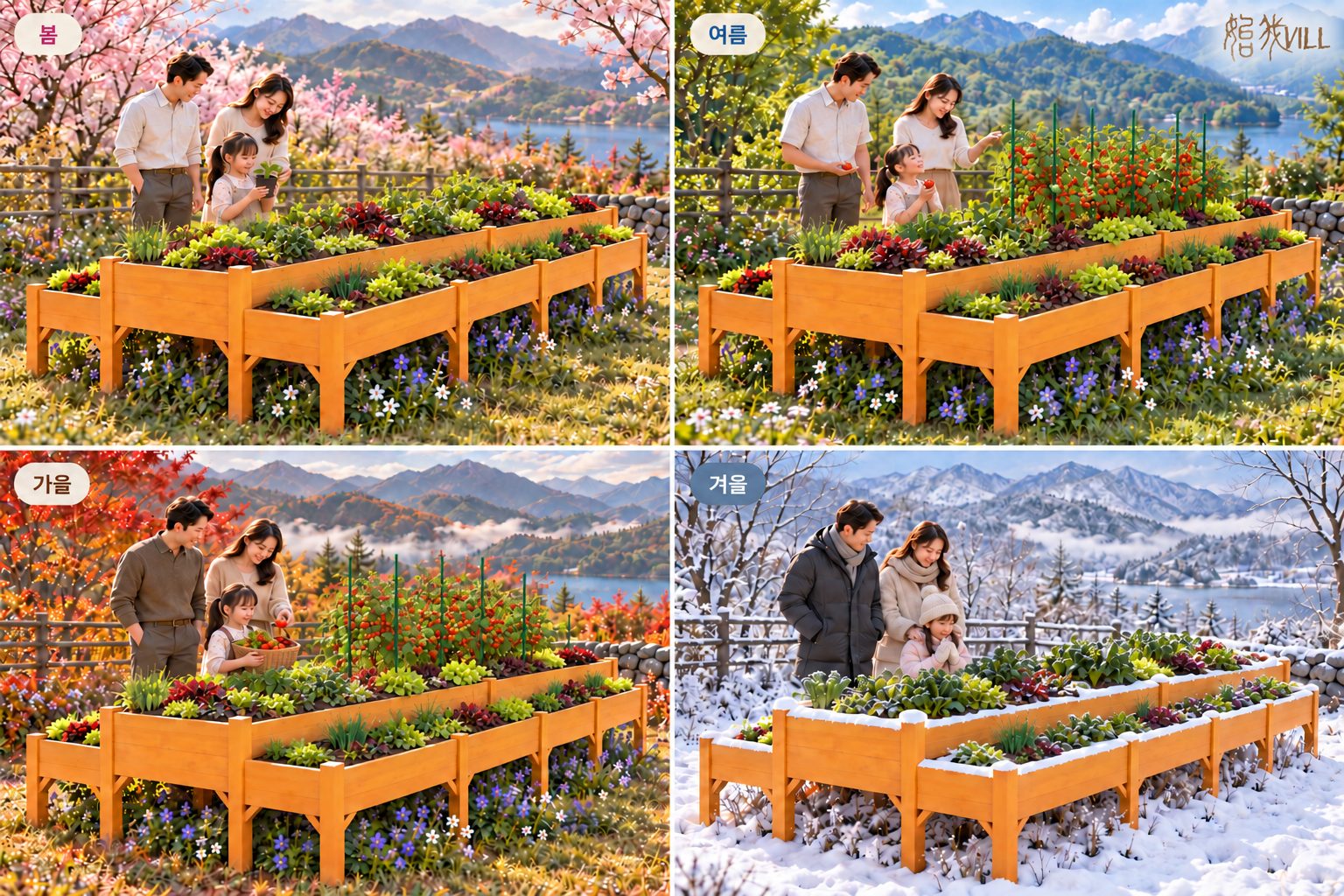 봄·여름·가을·겨울, 같은 텃밭의 사계절